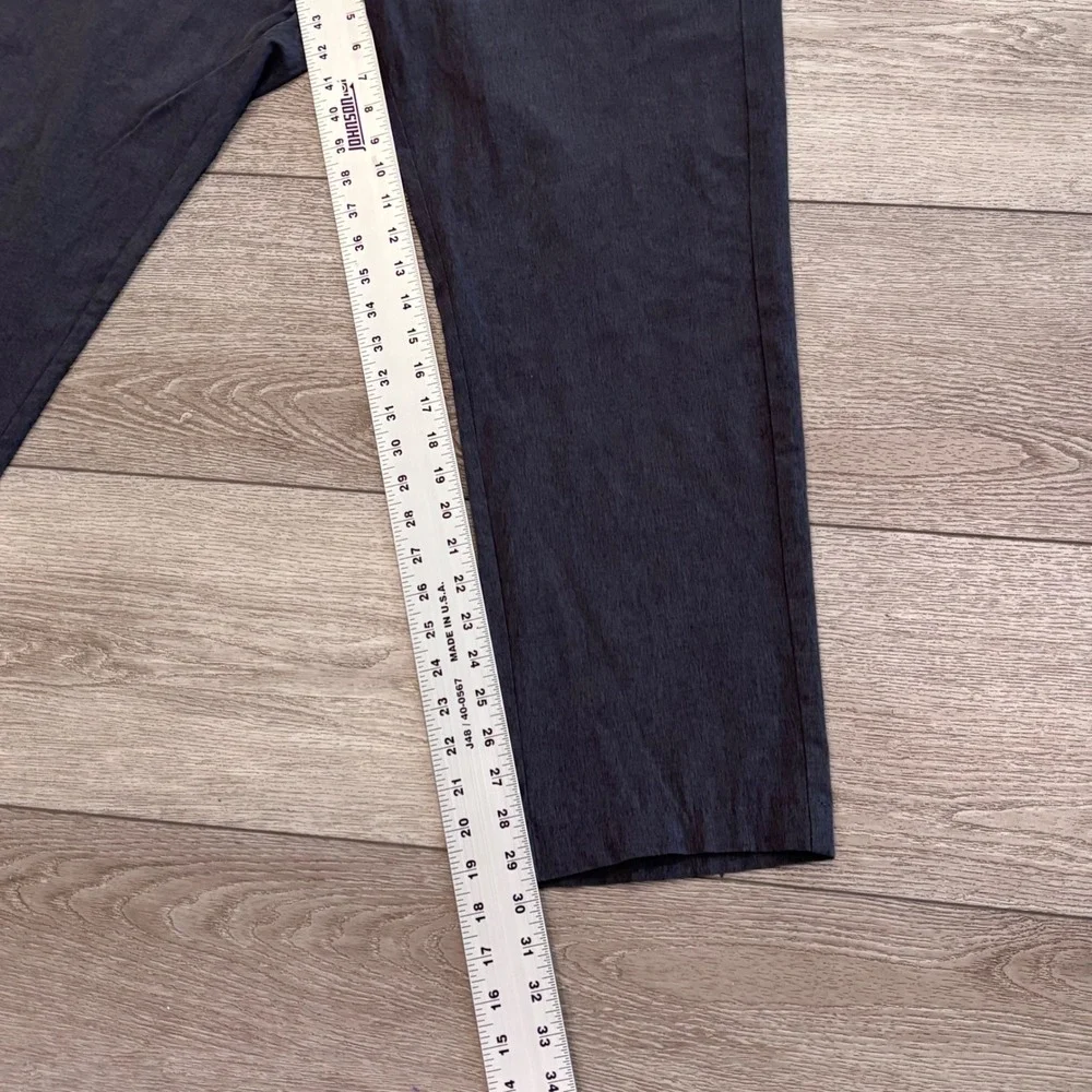 Linksoul Boardwalker Pants Mens‎ 35R Gray Stretch Golf Chino Preppy Athletic